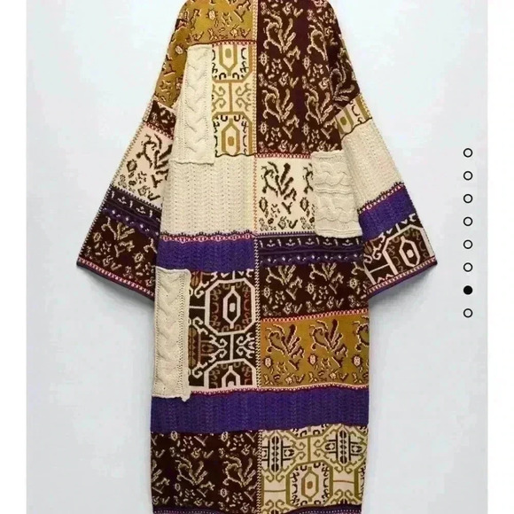 ✨SALE✨Zara Jacquard Cape Coat Special Edition - Picture 8 of 10